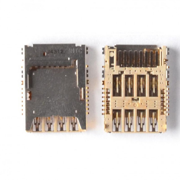 Коннектор SIM, MMC Samsung N9000, N9005, i9200, G7102, G900F, G355H, G360H, G530H, i9300I, N7505, J100, G750F