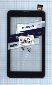 Сенсорное стекло (тачскрин) для Irbis TZ709 V2, черное с рамкой Сенсорное стекло (тачскрин) для Irbis TZ709 V2, черное с рамкой