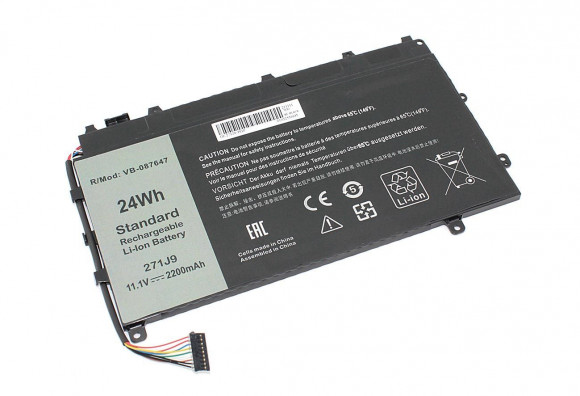 Аккумулятор (батарея) 271J9 для ноутбука Dell Latitude 7350, 11.1В, 2200мАч (OEM)
