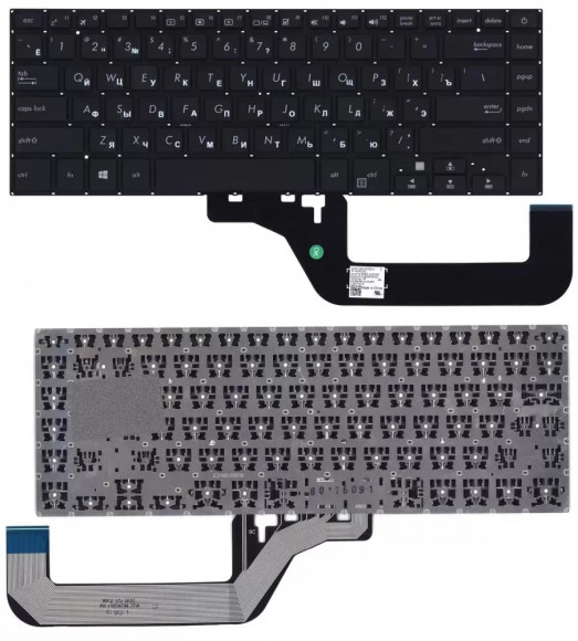 Клавиатура для ноутбука Asus VivoBook 15 X505, черная
