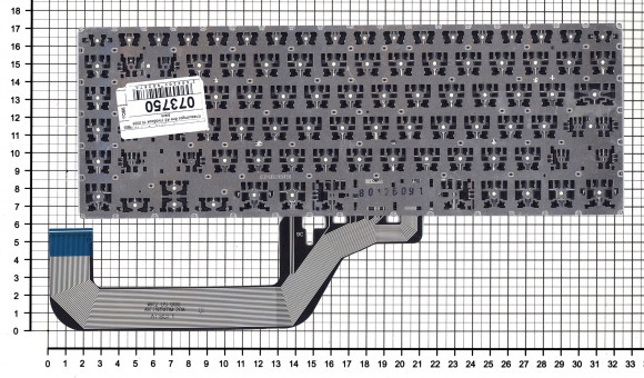 Клавиатура для ноутбука Asus VivoBook 15 X505, черная