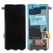 Дисплей для Samsung Galaxy S10 (G973F) + тачскрин + рамка, черный (оригинал)
