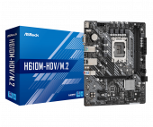 Материнская плата Asrock H610M-HDV/M.2, LGA1700, H610/2DDR4/4SATA3, mATX Материнская плата Asrock H610M-HDV/M.2, LGA1700, H610/2DDR4/4SATA3, mATX