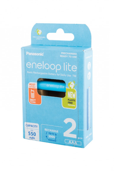 Panasonic eneloop lite BK-4LCCE/2BE 550мАч AAA BL2