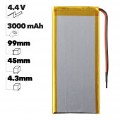 Аккумуляторная батарея универсальная Premium Quality (43x45x99Pмм), 3000мАч, 4.4В