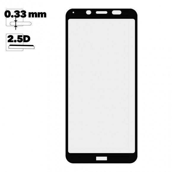 Защитное стекло Borofone Elephant для Xiaomi Redmi 7A 2.5D, 0.33 мм с черной рамкой
