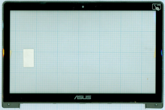 Сенсорное стекло (тачскрин) для Asus VivoBook S500 черное c рамкой