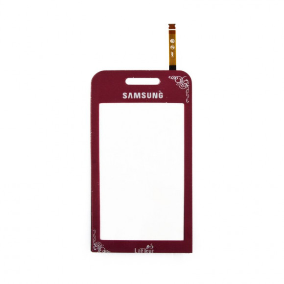 Сенсорное стекло (тачскрин) для Samsung Star GT-S5230 La Fleur, розовый