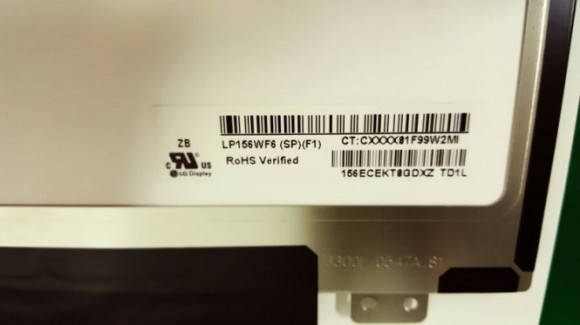 Матрица (экран) для ноутбука LG LP156WF6 SP F1, 15,6, 30 pin Slim, 1920x1080, IPS