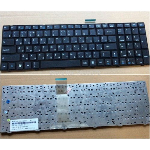 Клавиатура для ноутбука MSI GX660R GT660 A6200 GT683 black РУССКАЯ РАСКЛАДКА