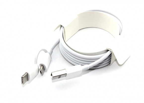 Кабель Xiaomi 2 in 1 USB Type-C/Micro 1m, белый