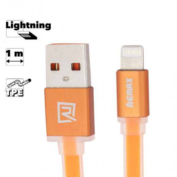 USB кабель Remax Quick Series Cable RC-005i для Apple 8-pin, оранжевый