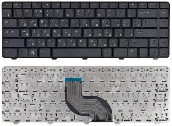 Клавиатура для ноутбука Dell Inspiron 14V, 14R, N4010, N4030, N5030, M5030, черная