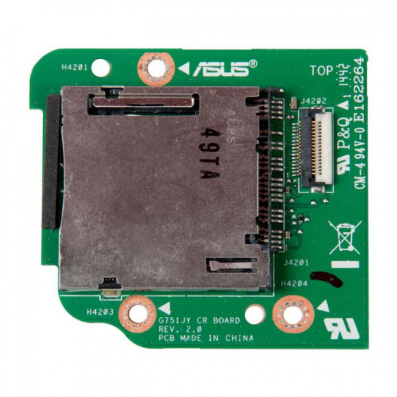 Плата расширения G751JY CR BOARD Rev.2.0 для ноутбука Asus G751JY (Плата картридера)