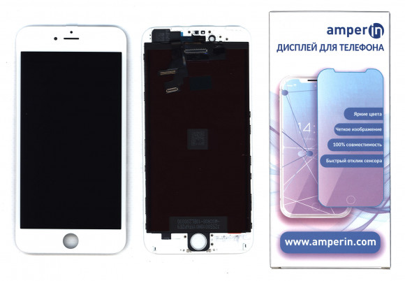 Дисплей Amperin для Apple iPhone 6 Plus в сборе с тачскрином (IPS) белый Дисплей Amperin для Apple iPhone 6 Plus в сборе с тачскрином (IPS) белый