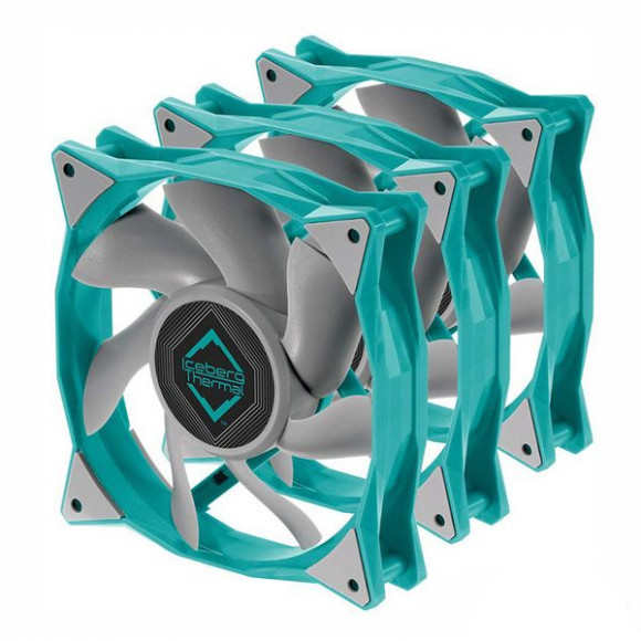 Набор вентиляторов Iceberg Thermal IceGALE Xtra 120mm 3-pack (бирюзовый)