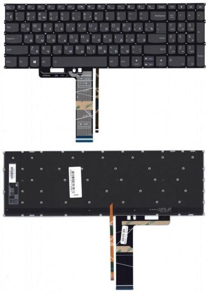 Клавиатура для ноутбука Lenovo Flex 5-15, черная