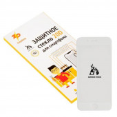 Защитное стекло для Apple iPhone 6, 6S, Full GlueZeepDeep 10D, белое
