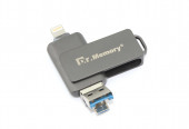 Флешка USB Dr. Memory 051 4Гб, USB 3.0, черный