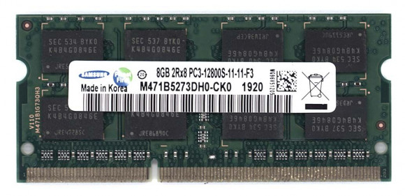 Модуль памяти Samsung SODIMM DDR3 8Гб 1600 mhz