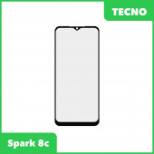 Стекло + OCA пленка для переклейки Tecno Spark 8c (черный) Стекло + OCA пленка для переклейки Tecno Spark 8c (черный)