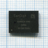 Микросхема EMMC NAND Flash Sandisk SDIN5C4 64GB Микросхема EMMC NAND Flash Sandisk SDIN5C4 64GB