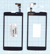 Сенсорное стекло (тачскрин) для DNS S4507, черный Сенсорное стекло (тачскрин) для DNS S4507, черный
