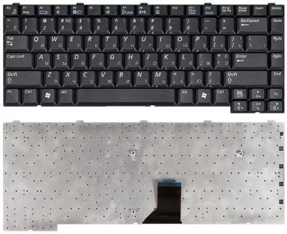 Клавиатура для ноутбука ноутбука Samsung M40, M45, черная