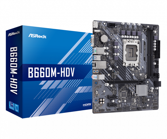 Материнская плата Asrock B660M-HDV , LGA1700, Intel B660, mATX, BOX