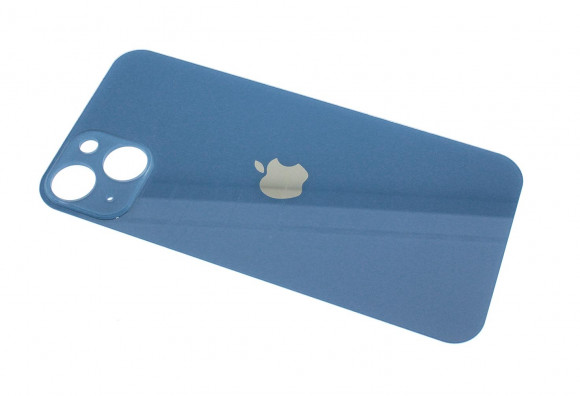 Задняя крышка (стекло) для Apple iPhone 13 синяя