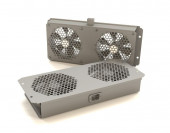 TFAB-T2FR-RAL7035 Модуль вентиляторный потолочный с 2-мя вентиляторами для установки в шкафы серий TTB, TTR, TWB, TWL, с подшипниками и крепежными эле TFAB-T2FR-RAL7035 Модуль вентиляторный потолочный с 2-мя вентиляторами для установки в шкафы серий TTB, TTR, TWB, TWL, с подшипниками и крепежными эле