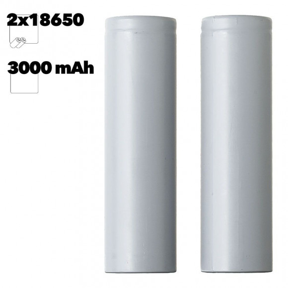Аккумулятор высокотоковый 18650 (3000mAh) для электронных сигарет упаковка 2 шт.