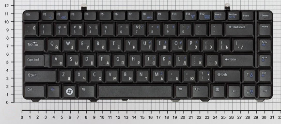 Клавиатура для ноутбука Dell Vostro A840, A860, 1014, 1015, 1088, черная Клавиатура для ноутбука Dell Vostro A840, A860, 1014, 1015, 1088, черная