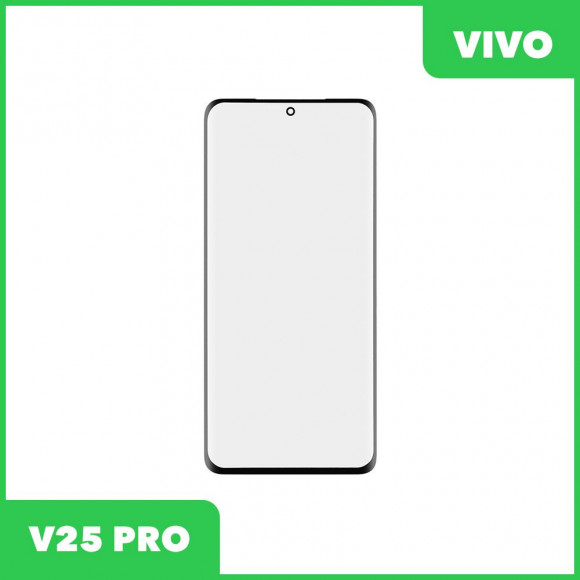 Стекло + OCA пленка для переклейки Vivo V25 PRO (черный)