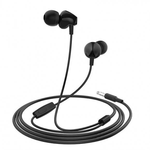 Гарнитура Hoco m60 Perfect sound с микрофоном, 3.5 Jack, черный