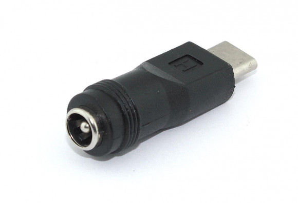 Переходник 5.5x2.1мм мама на Type-C папа 5 Pin Переходник 5.5x2.1мм мама на Type-C папа 5 Pin