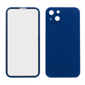 Защита 360° стекло + чехол для Apple iPhone 13, синий Защита 360° стекло + чехол для Apple iPhone 13, синий