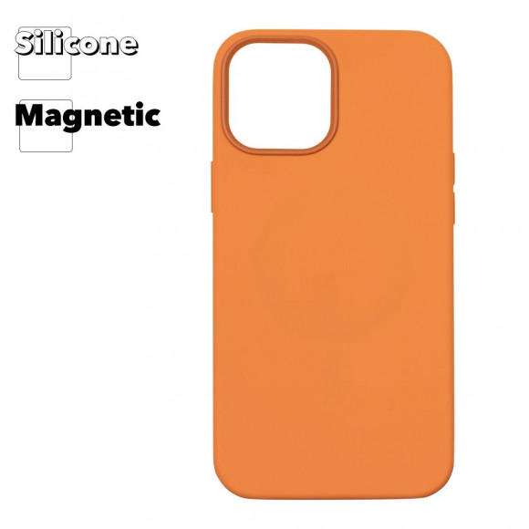 Силиконовый чехол для iPhone 12 Pro Max "Silicone Case" with MagSafe (Kumquat)