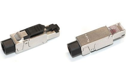 PLUF-8P8C-S-C6A-SH Коннектор RJ-45 8P8C FTP Кат. 6A, для одножильного кабеля (общий диаметр кабеля 6-8 мм, 23-26 AWG) Hyperline