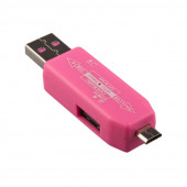 USB, MicroUSB OTG Картридер "LP" слоты Micro SD, USB (розовый, коробка) USB, MicroUSB OTG Картридер "LP" слоты Micro SD, USB (розовый, коробка)