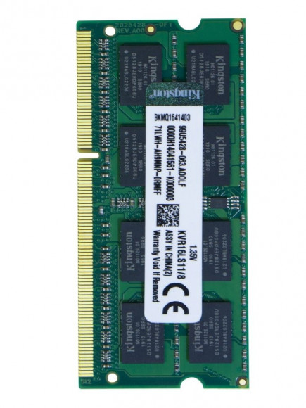 Модуль памяти Kingston SODIMM DDR3L 8Gb 1600 1.35V