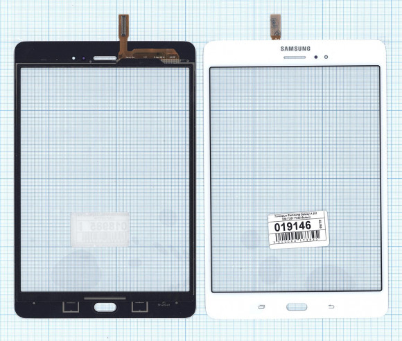 Сенсорное стекло (тачскрин) для Samsung Galaxy Tab A 8.0 SM-T351 SM-T355, белое