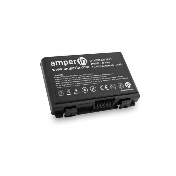 Аккумулятор (батарея) Amperin AI-K50 для ноутбука Asus K50 (A32-F82), 11.1В, 4400мАч, 49Wh