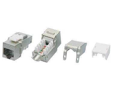 KJ9-8P8C-C6-90-SH-F Вставка Keystone Jack RJ-45(8P8C), категория 6, экранированная Hyperline