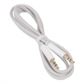 Аудиокабель HOCO UPA19 AUX Jack 3.5 (m) - Jack 3,5 (m), 1 м, серебряный