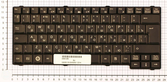 Клавиатура для ноутбука Fujitsu-Siemens Esprimo mobile V5505, V5555, V5515, V5545, V5535, черная