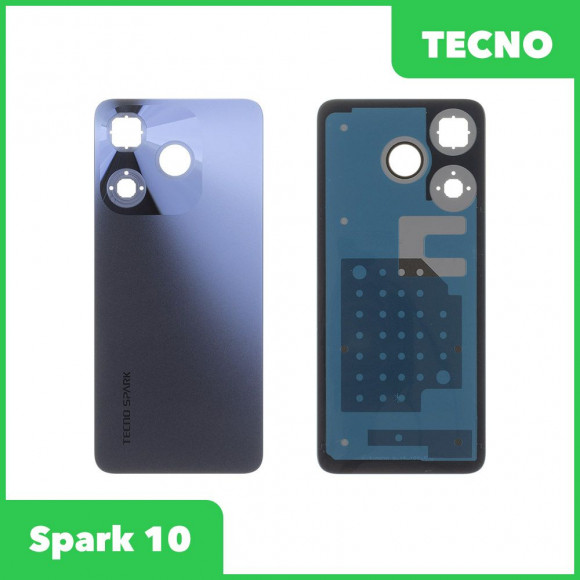Задняя крышка для Tecno Spark 10 (KI5q) (черный)