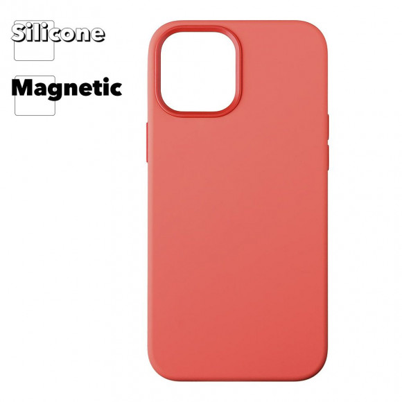Силиконовый чехол для iPhone 12 Pro Max "Silicone Case" with MagSafe (Pink Citrus)