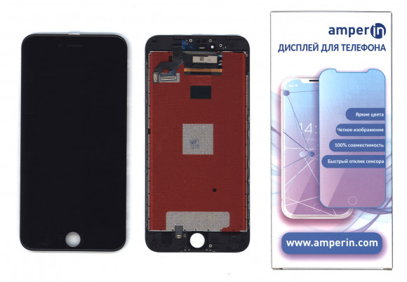 Дисплей Amperin для Apple iPhone 6S Plus в сборе с тачскрином (IPS) черный Дисплей Amperin для Apple iPhone 6S Plus в сборе с тачскрином (IPS) черный