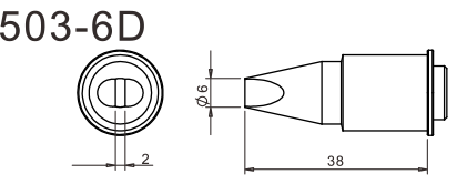 Жало для паяльника Quick 503-6D Жало для паяльника Quick 503-6D
